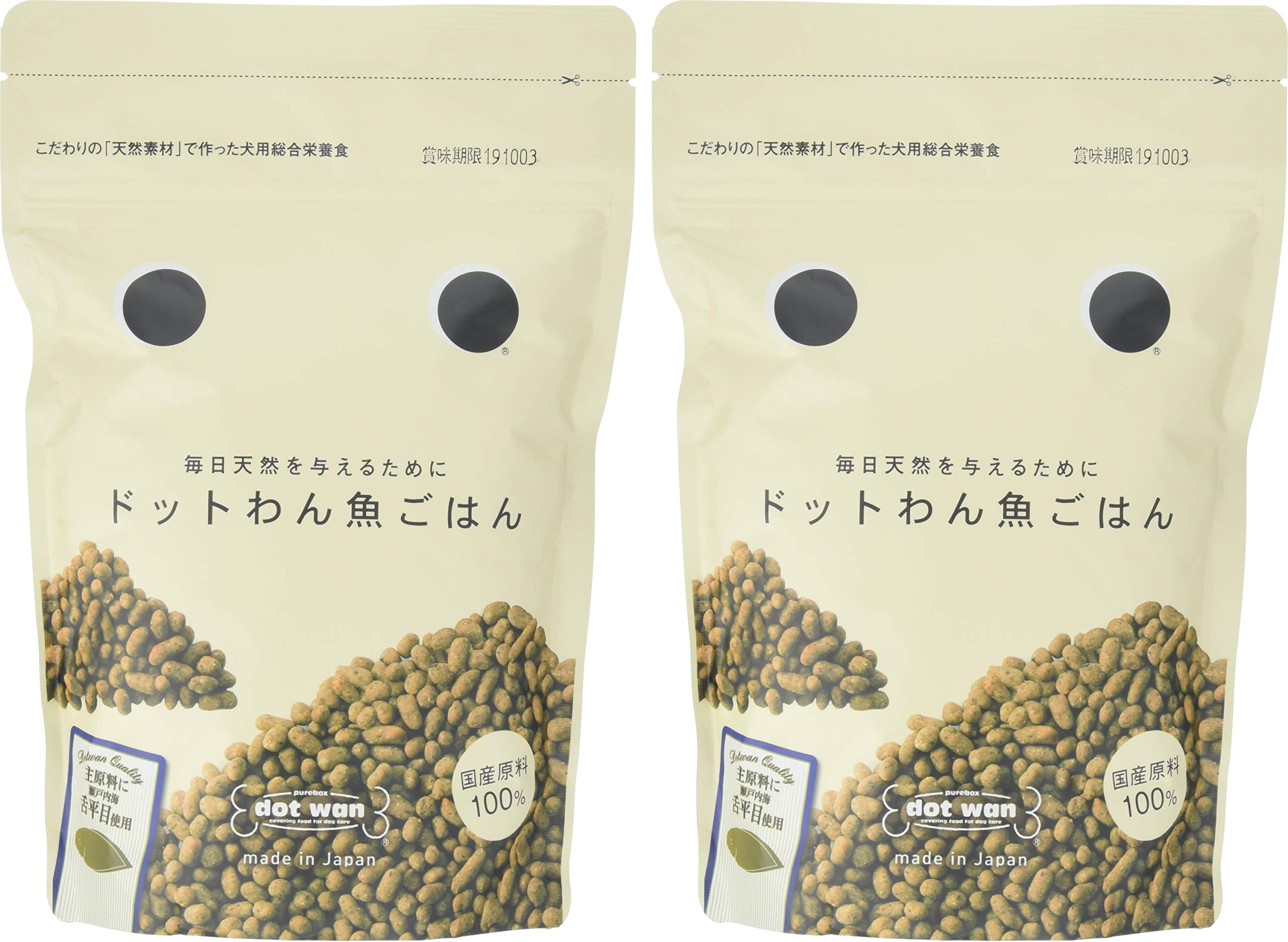 Amazon.co.jp: ドットわん魚ごはん ドッグフード 500グラム (x 2